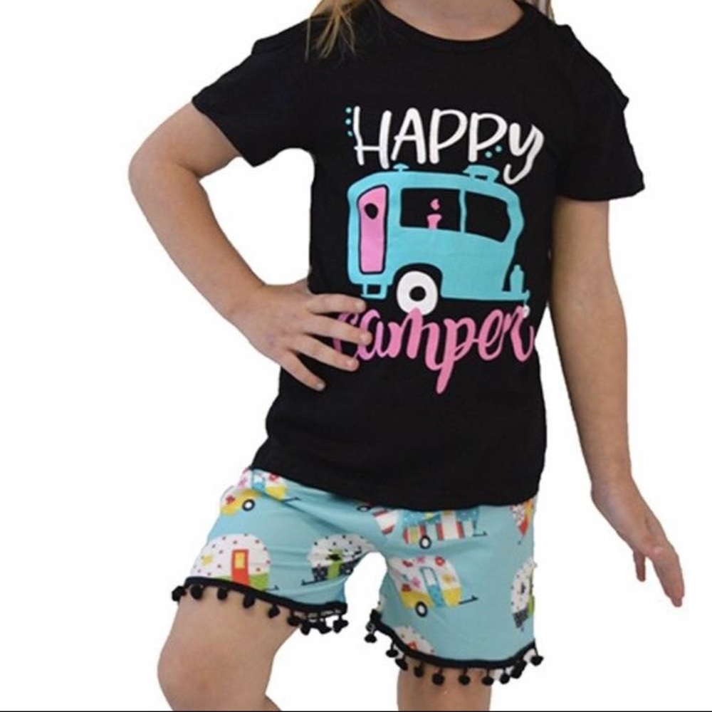 4-5T happy camper outfit